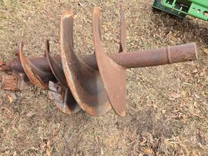 lot 11 image: Used  Post Hole Digger Attachment - Approx. 24 Diameter