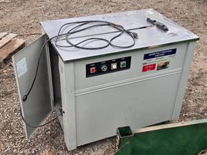 lot 23 image: H-959 Semi-Automatic Poly Strapping Machine & 2 Non Working Strapping Machines