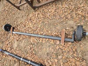 lot 28 image: One Trailer Axle Assembly with Electric Brakes - Dexter Axle, 3500 lbs Capacity Hub Face94.31, Outside Bracket71.88