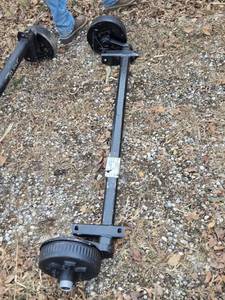 lot 41 image: One Dexter Axle with Brakes, 3500 lb Capacity, Hub FAce71, Outside Brackets56