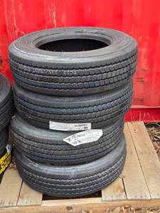 lot 65 image: Set of 4 Aeolus 21575R17.5 Radial Tires, 18 Ply