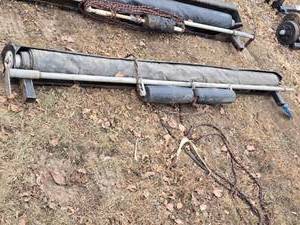 lot 101 image: Used Pull Tarps Manual Roll Tarp System Width Approximately 7.5