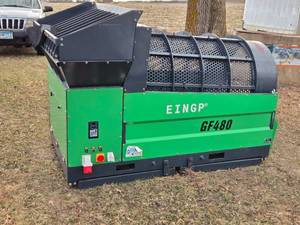lot 2A image: New Erie Industries GF480 Rotary Drum-Screen - 2024 Model 3 Phase with Fold Down Legs