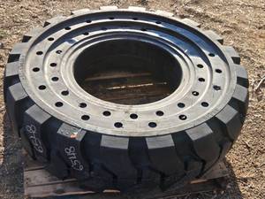 lot 144 image: Brand New 14.00-24 Solid Tire for Telehandler