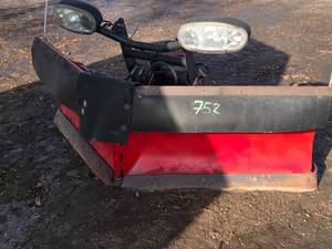lot 153 image: BOSS 8.2 ft V Plow with Snow Flap and Good Cutting Edge