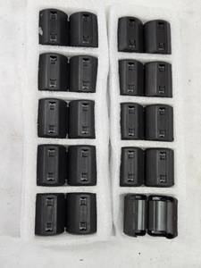 lot 177 image: Lot of 10 Black Plastic Cable Management Clips