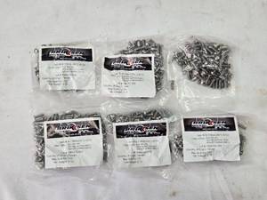 lot 190 image: Lot of Approx. 600 Stainless Steel Button Head Screws - Socket Screw M4x12 (12 mm Length) - 6 Bags of 100