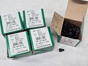 lot 191 image: Lot of 5 Boxes of M6 x 8 Metric Socket Head Cap Screws - 50 Pieces Each