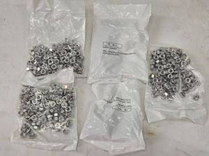 lot 193 image: 5 Packages of Stainless Steel Hex Nuts, 14-20