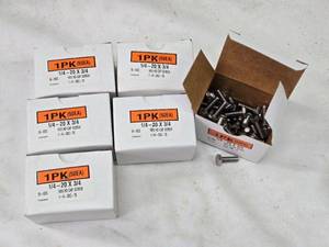 lot 199 image: 6 Boxes of 50 Hex Head Cap Screws 14-20 x 34 - Stainless Steel
