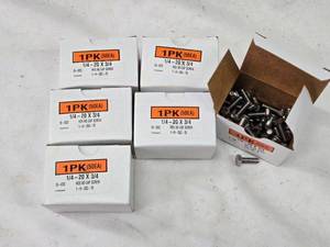 lot 204 image: 6 Boxes of 50 Hex Head Cap Screws 14-20 x 34 - Stainless Steel