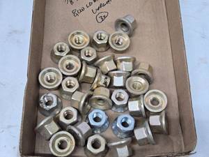 lot 224 image: Lot of 36 Assorted Hex Nuts and Washers - Various Sizes