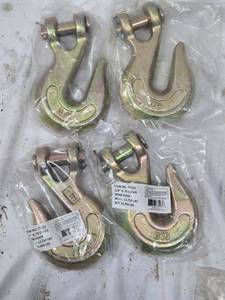 lot 232 image: Set of 4 G70 Clevis Grab Hooks - 12 with 12,750 lbs WLL