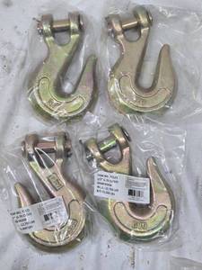 lot 233 image: Set of 4 G70 Clevis Grab Hooks - 12 with 12,750 lbs WLL