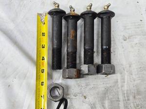 lot 241 image: Set of 4 Heavy-Duty Equalizer Bolts with Lock Nuts and Grease Zerk