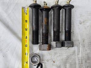 lot 242 image: Set of 4 Heavy-Duty Equalizer Bolts with Lock Nuts and Grease Zerk