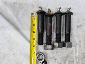 lot 245 image: Set of 4 Heavy-Duty Equalizer Bolts with Lock Nuts and Grease Zerk