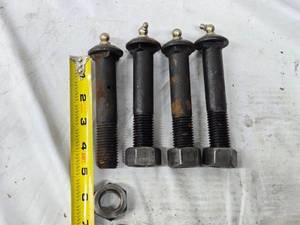 lot 248 image: Set of 4 Heavy-Duty Equalizer Bolts with Lock Nuts and Grease Zerk