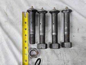 lot 251 image: Set of 4 Heavy-Duty Equalizer Bolts with Lock Nuts and Grease Zerk