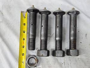 lot 253 image: Set of 4 Heavy-Duty Equalizer Bolts with Lock Nuts and Grease Zerk