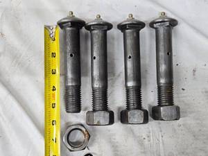 lot 255 image: Set of 4 Heavy-Duty Equalizer Bolts with Lock Nuts and Grease Zerk