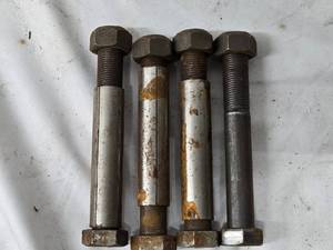 lot 260 image: Set of 4 Trailer Axle Spring Shackle Bolts with Lock Nuts (58 x 4-12)