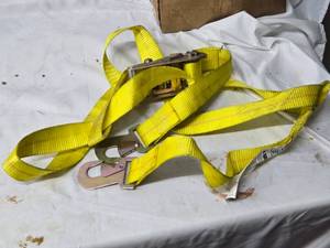 lot 269 image: Car Dollie Strap - 2 inch Boxer Tire Holder Tiedown Strap with 12000 lbs Webbing Strength