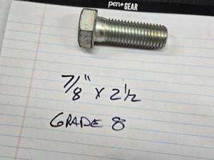 lot 276 image: Lot of Approximately 80 Grade 8 Hex Head Bolts - 78 x 2-12