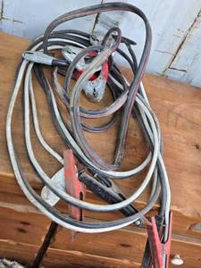 lot 296 image: 2 Used Sets of Jumper Cables with Heavy-Duty Clamps