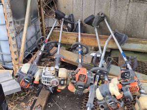 lot 308 image: Large Lot of Used Weed Trimmers - 3 of them were in Working Condition