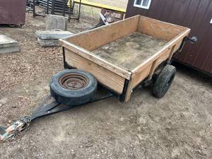lot 1F image: 51 12 x 98 Home Built Trailer with Wood Sides