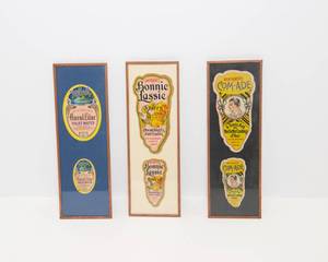 lot 18 image: Vintage The Buerger Bros Supply Co. Health Care Labels - Framed