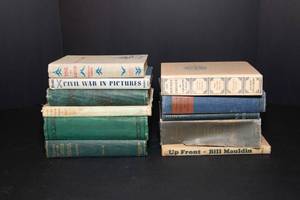 lot 48 image: Blue Toned AntiqueVintage Books