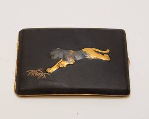lot 65 image: Antique Japanese 24K Gold Cigarette Case
