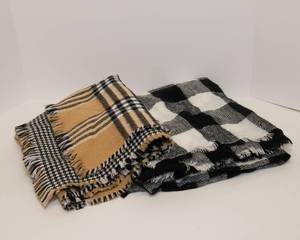 lot 68 image: Two Large Cozy Scarves
