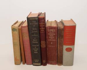lot 82 image: Vintage Books- Red Toned