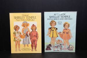 lot 100 image: Vintage Shirley Temple Paper Dolls