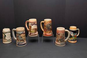 lot 110 image: Miller High Life and Germany Beer Steins