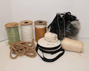 lot 137 image: Collection of Twine, Ribbon, Straps etc.