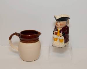 lot 192 image: Wood Potters of BurslemTubby Toby No 1 and McCoy Pitcher