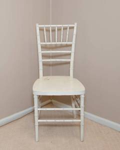 lot 122B image: White Rustic Chair