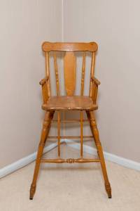 lot 183A image: Solid Maple High Chair