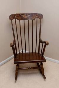 lot 152A image: Vintage Colony Rocker by Lock 1776 Rocking Chair