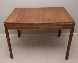 lot 193A image: Small Vintage Carved Dining Table