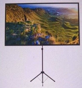 lot 19 image: HYZ 100 Inch 169 Portable Projector Screen with Tripod Stand