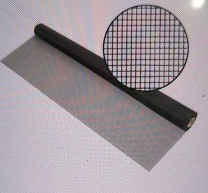 lot 20 image: Polyester Pet Screening Material in CharcoalBlack - 84 x 96