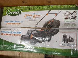 lot 22 image: Scotts 20V MAX Lithium-Ion Cordless Lawn Mower - 3 Year Warranty