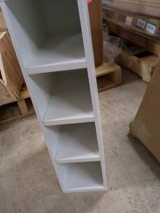 lot 37 image: White Storage Shelf with 4 Compartments