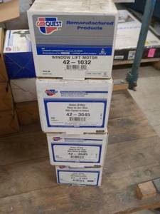 lot 107 image: Set of 4 Carquest Window Lift Motors - Various Part Numbers