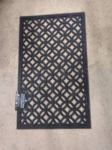 lot 140 image: Wrought Iron Decorative Doormat with Geometric Design